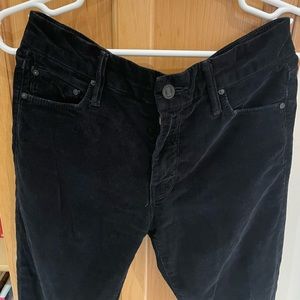 Mother jeans black corduroy